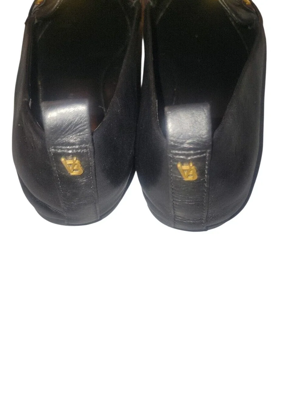 Veronica Beard Champlain Chain Black Leather Loafers with Gold Horsebit Detail